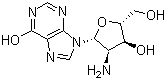 structure of CAS# 75763-51-8, 2'-Amino-2'-deoxyinosine