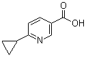 6-环丙基-3-吡啶羧酸分子结构 (CAS 75893-75-3)