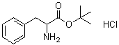 structure of CAS# 75898-47-4, DL-Phenylalanine tert-butyl ester hydrochloride