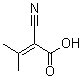 2-氰基-3-甲基丁-2-烯酸分子结构 (CAS 759-21-7)
