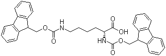structure of CAS# 75932-02-4, N,N'-Di-Fmoc-D-lysine