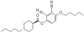 CAS 登录号：75941-52-5, 反式-4-戊基-环己烷羧酸 2,3-二氰基-4-(戊氧基)苯基酯