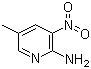 2-Amino-5-methyl-3-nitropyridine molecular structure (CAS 7598-26-7)
