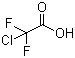 CAS # 76-04-0, Chlorodifluoroacetic acid, 2-Chloro-2,2-difluoroacetic acid