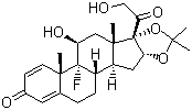 曲安奈德分子结构 (CAS 76-25-5)