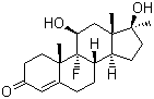 structure of CAS# 76-43-7, 氟甲睾酮