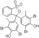 structure of CAS# 76-60-8, Bromocresol green