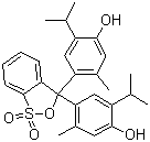 structure of CAS# 76-61-9, 百里酚蓝