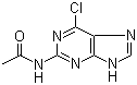 structure of CAS# 7602-01-9, 2-Acetamido-6-chloropurine