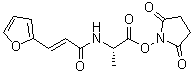 (S)-N-[2-[(2,5-Dioxo-1-pyrrolidinyl)oxy]-1-methyl-2-oxoethyl]-3-(2-furanyl)-2-propenamide molecular structure (CAS 76079-01-1)