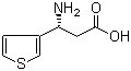 (R)-3-氨基-3-(噻吩-3-基)丙酸分子结构 (CAS 760941-22-8)