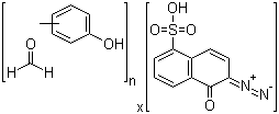 CAS 登录号：76169-06-7, 甲酚-甲醛共聚物 1,2-二叠氮基萘醌-5-磺酸酯