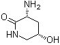 顺式-3-氨基-5-羟基-2-哌啶酮分子结构 (CAS 76223-42-2)