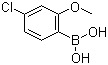 structure of CAS# 762287-57-0, 4-Chloro-2-methoxyphenylboronic acid