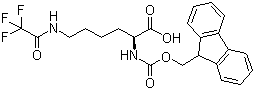 structure of CAS# 76265-69-5, Fmoc-N-epsilon-trifluoroacetyl-L-lysine