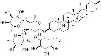 Polyphyllin F molecular structure (CAS 76296-74-7)
