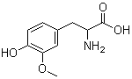 structure of CAS# 7636-26-2, 3-(4-Hydroxy-3-methoxyphenyl)alanine