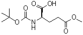 N-叔丁氧羰基-D-谷氨酸 gamma-甲酯分子结构 (CAS 76379-01-6)