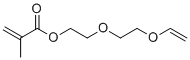 2-甲基-2-丙烯酸2-[2-(乙烯基氧基)乙氧基]乙基酯分子结构 (CAS 76392-22-8)