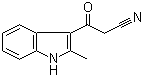 structure of CAS# 76397-72-3, 3-(2-甲基-1H-吲哚-3-基)-3-氧代丙腈