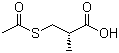 structure of CAS# 76497-39-7, D-3-乙酰巯基-2-甲基丙酸