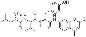 CAS # 76524-85-1, L-Leucyl-L-valyl-N-(4-methyl-2-oxo-2H-1-benzopyran-7-yl)-L-tyrosinamide