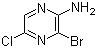 2-Amino-3-bromo-5-chloropyrazine molecular structure (CAS 76537-18-3)