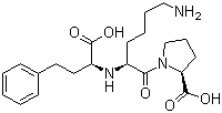 structure of CAS# 76547-98-3, Lisinopril