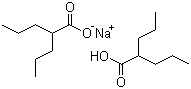 structure of CAS# 76584-70-8, Divalproex sodium