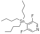 structure of CAS# 765916-82-3, 3,5-Difluoro-4-(tributylstannanyl)pyridine