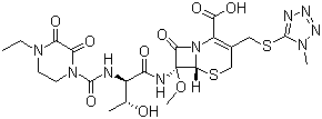 Cefbuperazone molecular structure (CAS 76610-84-9)