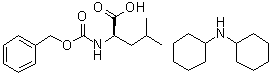 N-Carbobenzoxy-D-leucine compd. with dicyclohexylamine molecular structure (CAS 7662-58-0)