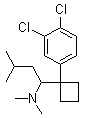 1-(3,4-Dichlorophenyl)-N,N-dimethyl-alpha-(2-methylpropyl)-cyclobutanemethanamine molecular structure (CAS 766462-77-5)