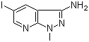 structure of CAS# 766515-35-9, 5-Iodo-1-methyl-1H-pyrazolo[3,4-b]pyridin-3-amine