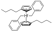 Dibenzylbis(butylcyclopentadienyl)hafnium molecular structure (CAS 766516-40-9)