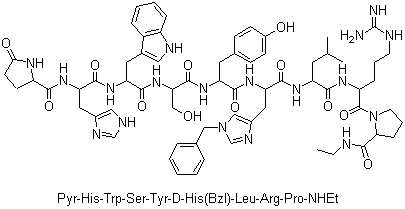 structure of CAS# 76712-82-8, Histrelin