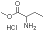 DL-2-氨基丁酸甲酯盐酸盐分子结构 (CAS 7682-18-0)