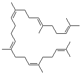 Squalene molecular structure (CAS 7683-64-9)