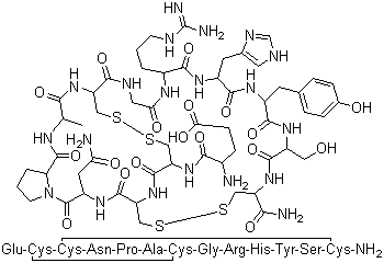 芋螺毒素 G I分子结构 (CAS 76862-65-2)
