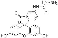 structure of CAS# 76863-28-0, Fluorescein-5-thiosemicarbazide