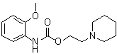 CAS # 76875-80-4, N-(2-Methoxyphenyl)carbamic acid 2-(1-piperidinyl)ethyl ester, 2-Piperidinoethyl (2-methoxyphenyl)carbamate