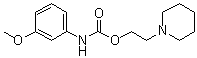 CAS # 76875-81-5, (3-Methoxyphenyl)carbamic acid 2-(1-piperidinyl)ethyl ester, 2-Piperidinoethyl (3-methoxyphenyl)carbamate