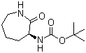 structure of CAS# 76944-95-1, [(3S)-六氢-2-氧代-1H-氮杂卓-3-基]氨基甲酸叔丁酯