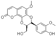 黄花菜木脂素 A分子结构 (CAS 76948-72-6)