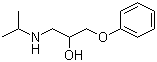 structure of CAS# 7695-63-8, 1-(Isopropylamino)-3-phenoxy-2-propanol