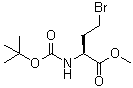 (S)-4-Bromo-2-(tert-butoxycarbonylamino)butyric acid methyl ester molecular structure (CAS 76969-87-4)