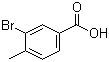 3-溴-4-甲基苯甲酸分子结构 (CAS 7697-26-9)