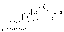 structure of CAS# 7698-93-3, beta-雌二醇 17-半琥珀酸酯