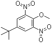 4-叔丁基-2,6-二硝基苯甲醚分子结构 (CAS 77055-30-2)