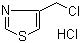 structure of CAS# 7709-58-2, 4-(Chloromethyl)-1,3-thiazole hydrochloride